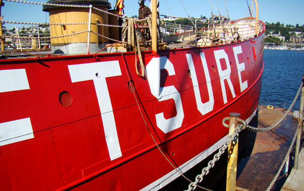 Lightship No. 83 at Lake Union Drydock shipyard, Seattle © 2013, photo by 4Culture staff Lightship No. 83 at Lake Union Drydock shipyard, Seattle © 2013, photo by 4Culture staff
