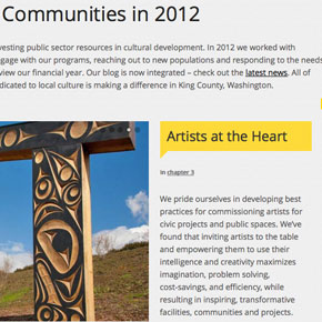4Culture's Annual Report now online 4Culture's Annual Report now online