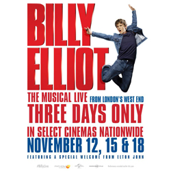 Free tickets to live screenings of Ballet, Opera and Billy Elliot: The Musical Free tickets to live screenings of Ballet, Opera and Billy Elliot: The Musical
