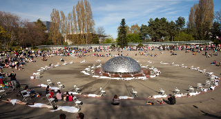 150 Chairs, Pat Graney performance, Next Fifty, Photo © Spike Mafford, 2012