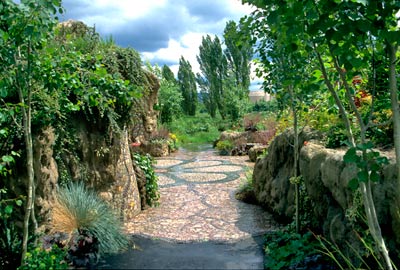 © Lorna Jordon, Waterworks Gardens, 1997, Stone, concrete, mosaic, landscaping