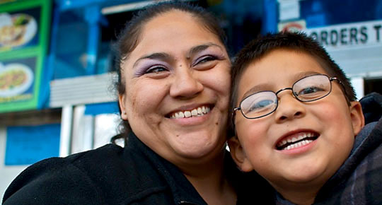 Mother and son © 2012, photo by Amy Scarfone, courtesy of Seattle Times NIE