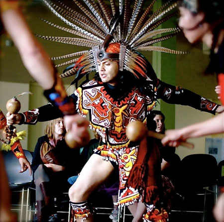Dancer Victor Tezkatoxtli Rodriguez at Mexica New Year, Photo © Juanito Tonacoatl Ochoa, 2011 Dancer Victor Tezkatoxtli Rodriguez at Mexica New Year, Photo © Juanito Tonacoatl Ochoa, 2011