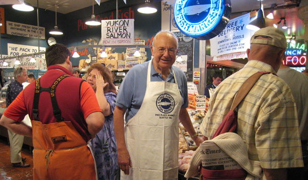 Pure Food Fish, Sol Amon, Pike Place Market © Washington State Jewish Historical Society