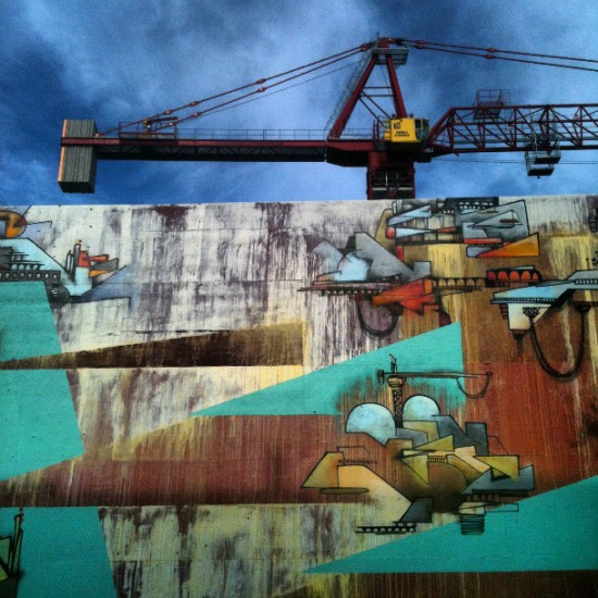 NKO, The Architecture of Endlessness, Acrylic Paint Mural (detail) by NKO