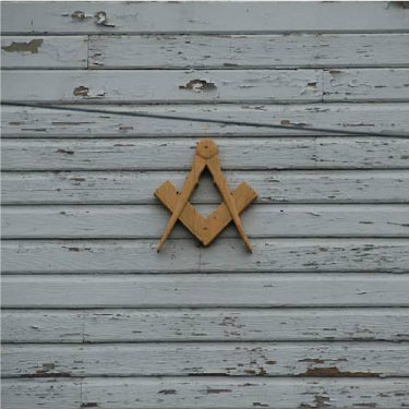 Painting project, south wall, Fall City Masonic Hall © 2012, courtesy of Falls City Masonic Temple Corporation