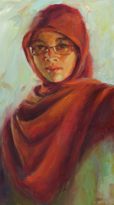 Pam Ingalls, Grace, Oil on Board, © 2012 Courtesy of the Artist