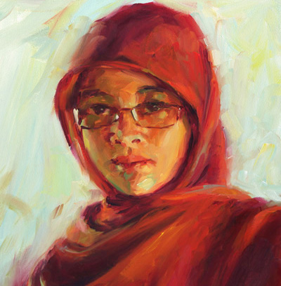 Pam Ingalls, Grace, Oil on Board, © 2012 Courtesy of the Artist