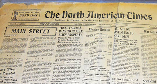 North American Times newspaper © 2013, courtesy of Hokubei Hochi Foundation