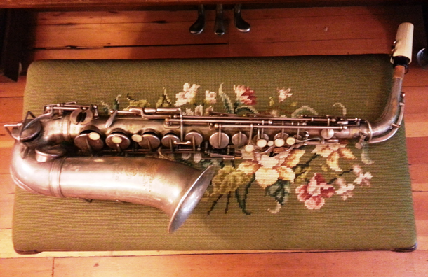 ©Stephen Griggs 2013, Sax at the Panama Hotel. Photo courtesy Stephen Griggs.