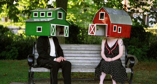 © 2012 Erin Shafkind, Engagement, Color film photograph, 16" x 16". Photo courtesy of the artist.