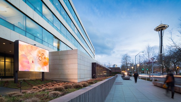e4c screen at the Gates Foundation © 2014 4Culture. Photo by Andrew Pogue