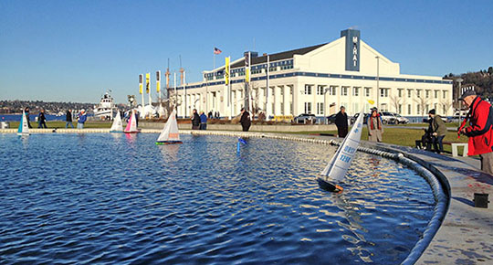 © 2014 Museum of History and Industry, Boat races on the fountain, Photo by 4Culture;