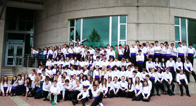 WA Middle School Senior Ensemble. Photo courtesy of Washington Middle School.