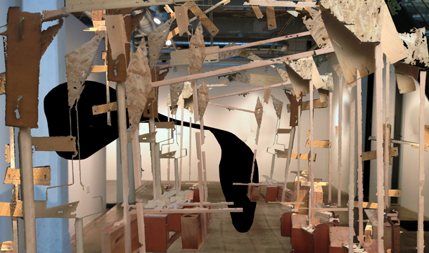 © 2014 Dakota Gearhart, Main, mixed media, installation detail. Photo courtesy of the artist.