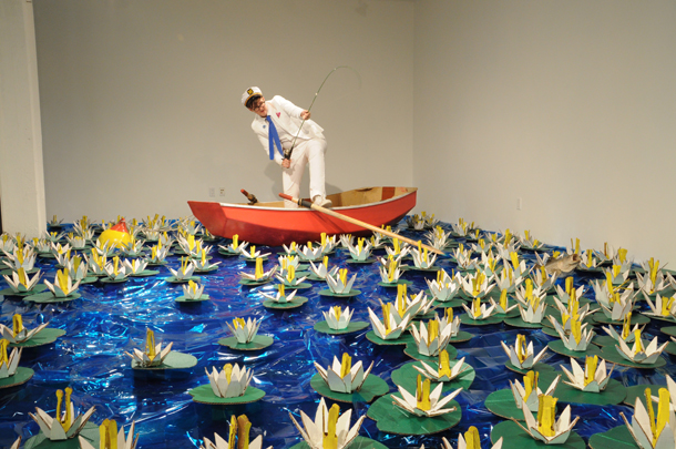 Clyde Petersen, Boating With Clyde, Gallery4Culture 2014. Photo © Gigi Grinstad 2014.