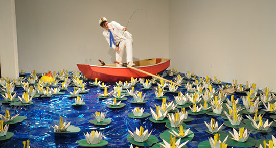 Clyde Petersen, Boating With Clyde, Gallery4Culture 2014. Photo by Gigi Grinstad
