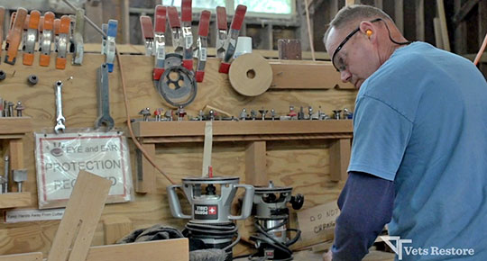 Vets Restore video still, produced by Ethan Steinman, Daltonic Films LLC © 2013 4Culture