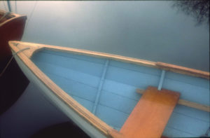 Blue Boat, color photograph © John H. Hughey 1987, King County Public Art Collection.