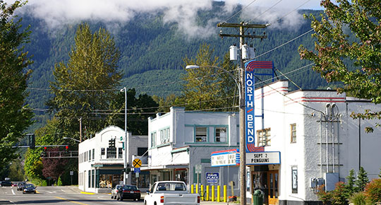 Creative Commons Bendigo Rd looking South, North Bend, WA, photo by Konrad Roeder, used under CC BY-SA 2.5