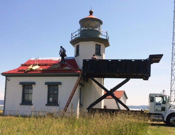 Point Robinson Lighthouse, Maury Island © 2015, photo by E. Wyatt, courtesy of Vashon Park District